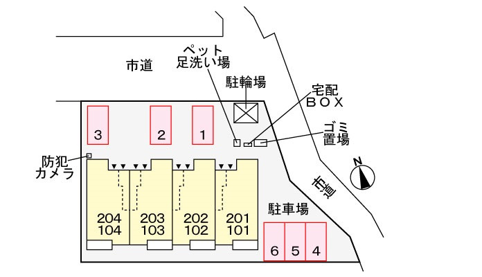コートヴィレッジ かすみの区画図