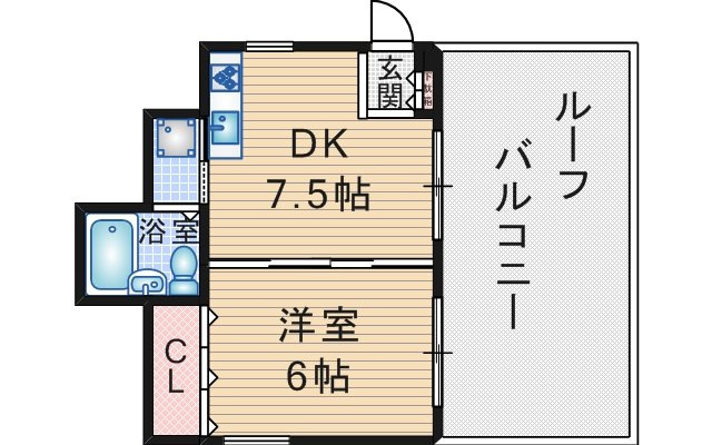 シャトー柴原の間取り