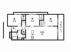 ラングル デュ 高宮の間取り