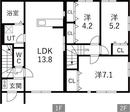 フルハウス矢巾の間取り