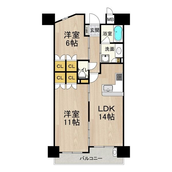 ＣＩＴＹ ＳＰＩＲＥ日本橋の間取り