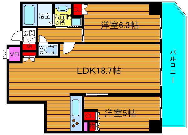 ＣＩＴＹ ＳＰＩＲＥ日本橋の間取り