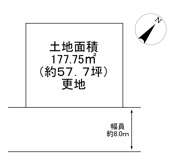 川西市緑台2丁目5の57　建築条件無土地の画像