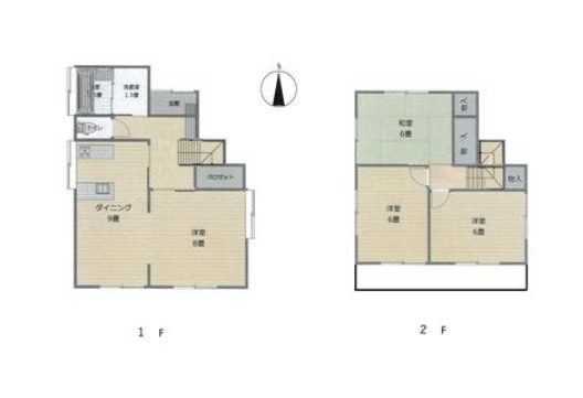 【間取り】 | 4DKはダイニングキッチンと4つの居室がある間取りです。大家族や二世帯住宅、または複数人で暮らす場合に適しています。食事スペースとくつろぎの場を分け、それぞれの個室も確保できるため、快適に過ごせます。