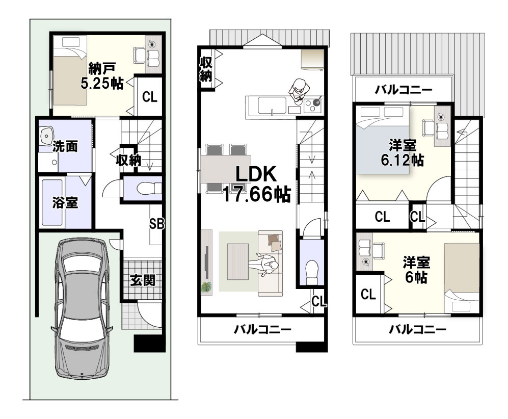 栄町4丁目の参考プラン