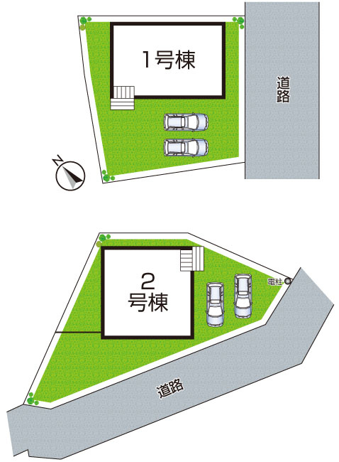 姫路市広畑区西蒲田　第18期　新築一戸建ての区画図|全２区画