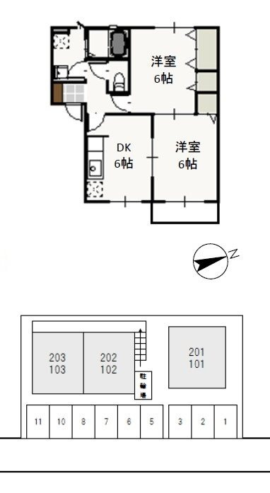 ベルエポックSの間取り