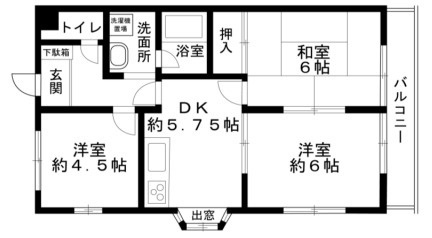 ケスハイツ一色の間取り