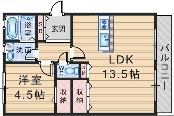 フジコーポの間取り