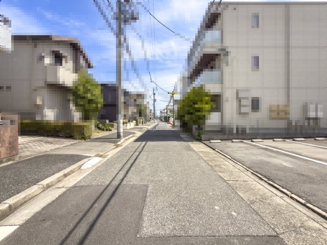 瑞穂区東栄町5丁目土地の前面道路含む現地写真
