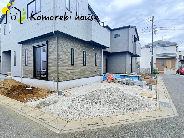 大宮南中野　新築一戸建て　ルシェール　Cの前面道路含む現地写真|7/21撮影