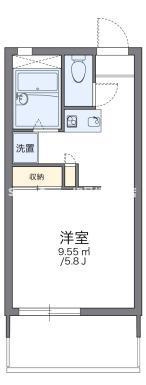 レオパレスツインズ加島壱番館の間取り