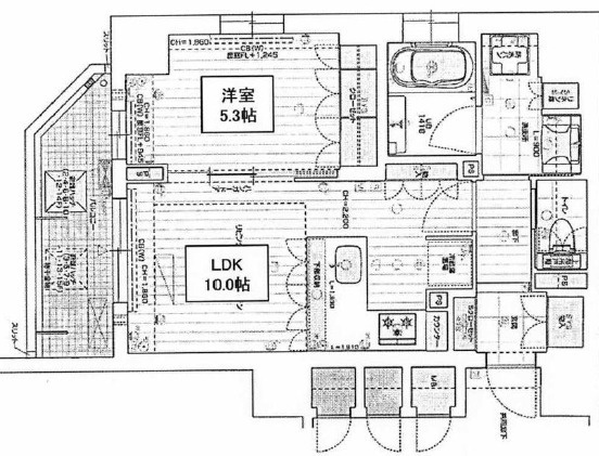 リーガル神戸三宮2の間取り