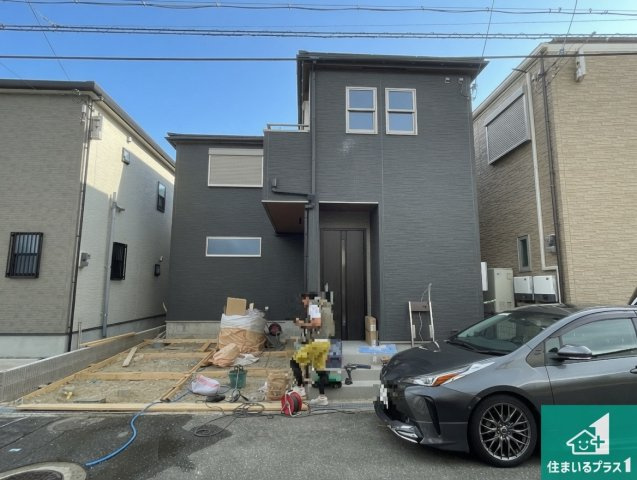 枚方市伊加賀寿町　新築一戸建ての外観|現在の進捗状況です！順調に作業進行中、完成が待ち遠しいです！詳細の間取り等、お気軽にお問い合わせください！