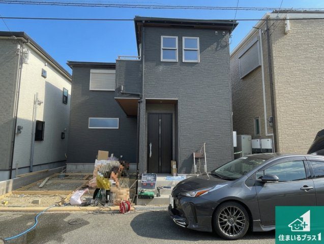 枚方市伊加賀寿町　新築一戸建ての外観|現在の進捗状況です！順調に作業進行中、完成が待ち遠しいです！詳細の間取り等、お気軽にお問い合わせください！