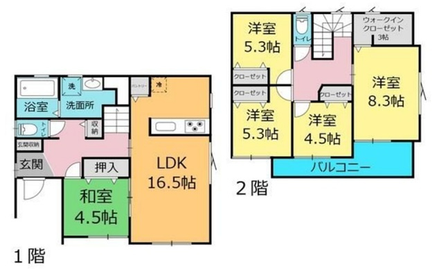 【中古戸建】太田市藤阿久町の間取り|■間取り図｜敷地面積：233.05㎡（約70.49坪）建物面積：114.82㎡（約34.73坪）