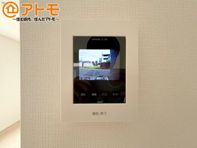 【セキュリティ】 | 沼津市西熊堂第3　新築一戸建て　1号棟 | TVモニター付きインターホンは防犯性に優れています！