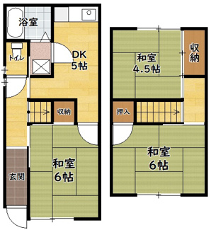 【間取り】 | 北新東町貸家