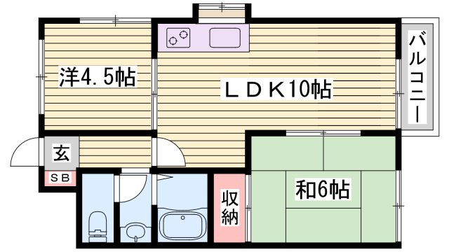 ベネフィス粟津の間取り