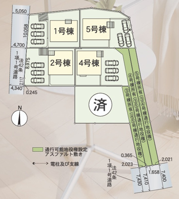 【区画図】 | 沼津市西熊堂第3　新築一戸建て　4号棟