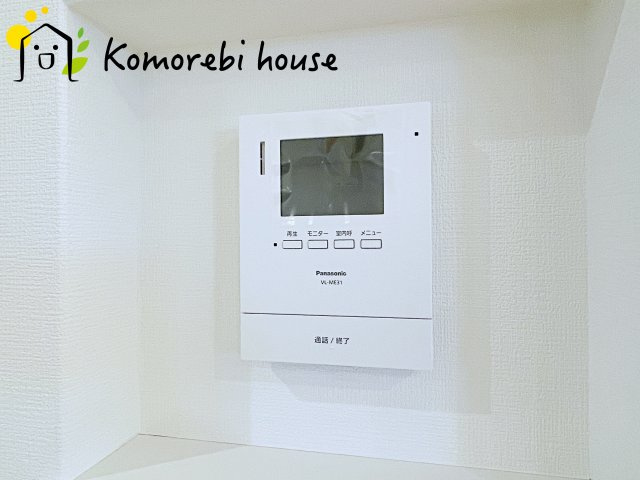 大宮南中野　新築一戸建て　ルシェール　Fの防犯設備|モニター付インターホンです
