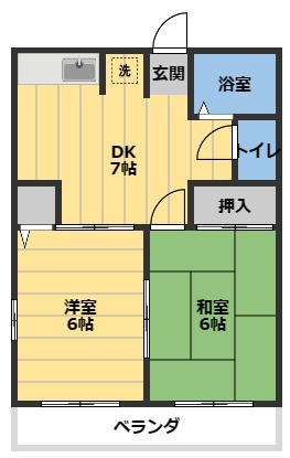 ラフィーネ南郊　Eの間取り