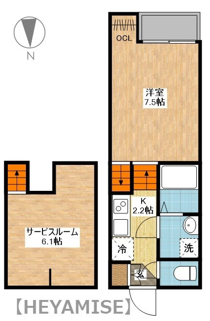 CASA.ⅥK（カーサ ロクケイ）の間取り
