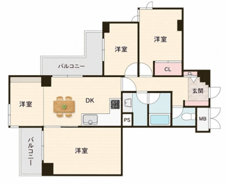 【間取り】 | スカイタウン鳥取