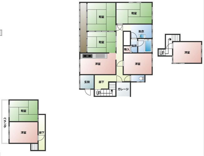 【間取り】 | 鴻巣市下谷　敷地214坪以上　5DK
