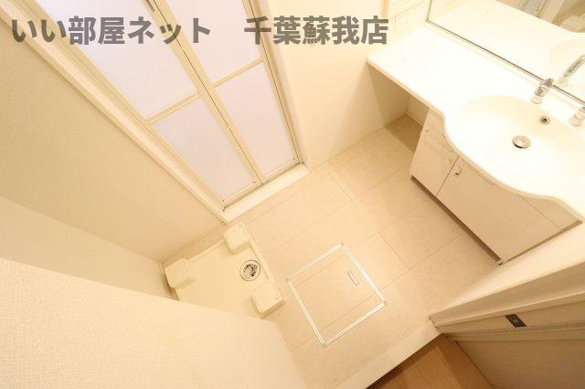 サンライズ池田の洗面所|コンパクトで使いやすい洗面所