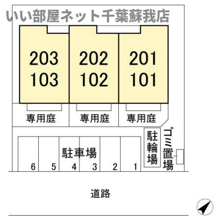 サンライズ池田の区画図