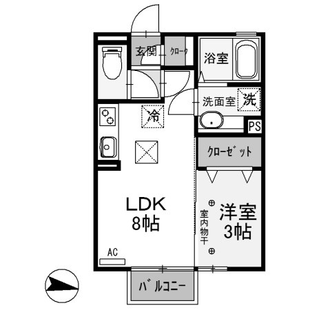 【間取り】 | FloralNakajimaⅡ | Floral Nakajima Ⅱ