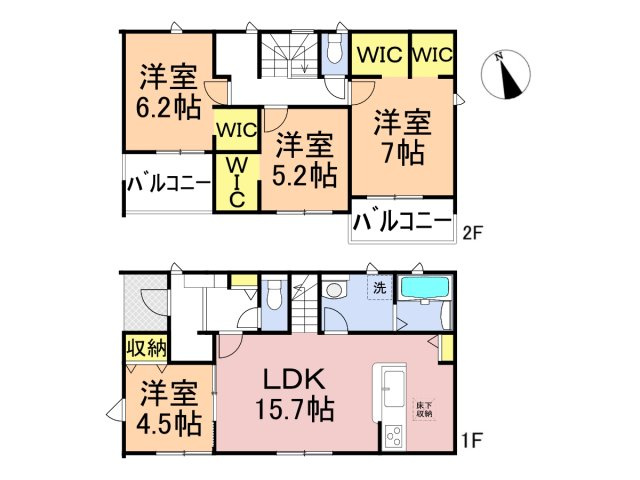 リーブルガーデン　各務原市蘇原伊吹町　全1区画分譲の間取り|■1号棟　■ヤマダ不動産　株式会社リライフ　
■夢のマイホーム購入をフルサポートします！