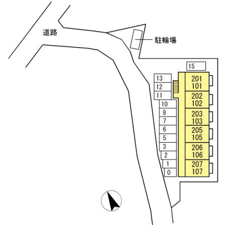 リヴェールタキの区画図