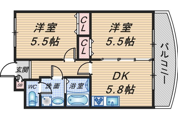 ハイツウエノの間取り