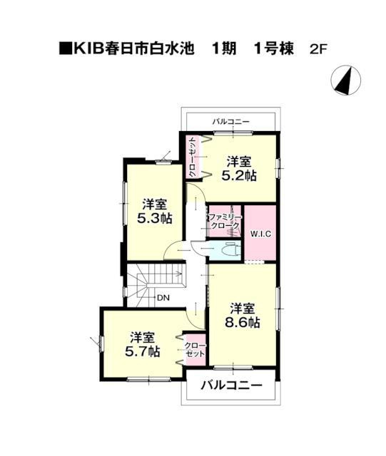 春日市白水池１丁目の新築一戸建の間取り| 