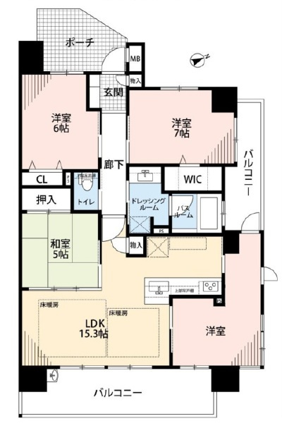 アルファステイツ城乾西八代の間取り