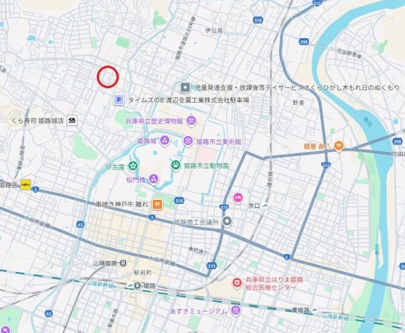 アルファステイツ城乾西八代の地図