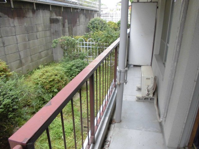 西村マンションのバルコニー