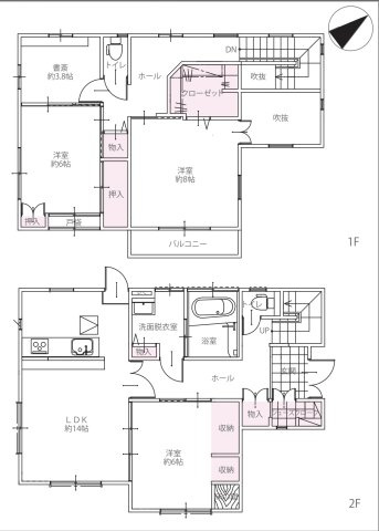 【間取り】 | 北本市中丸3丁目　中古戸建