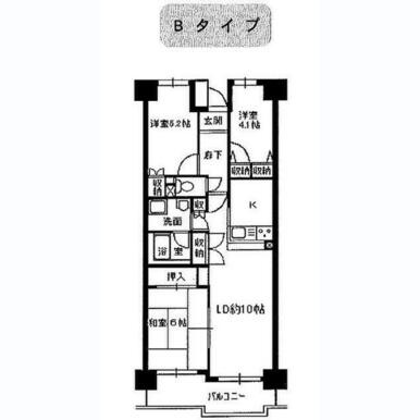 美浦第一グリーンコーポの間取り