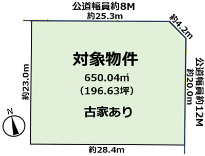 岡崎市稲熊町字赤松　工場用地の土地図