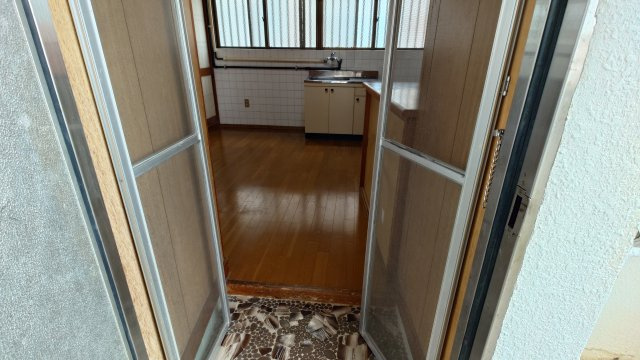 大田アパートのバルコニー