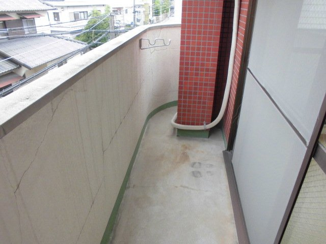 ニューライン城山のバルコニー