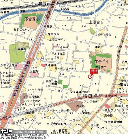 ガーデンハイツ一号館の地図