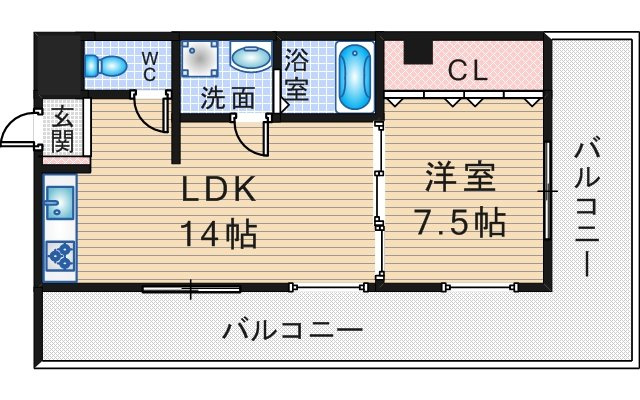 長尾第1ビルの間取り
