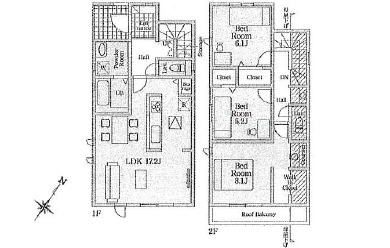 廿日市市前空4丁目　№36369の間取り|３ＬＤＫ

