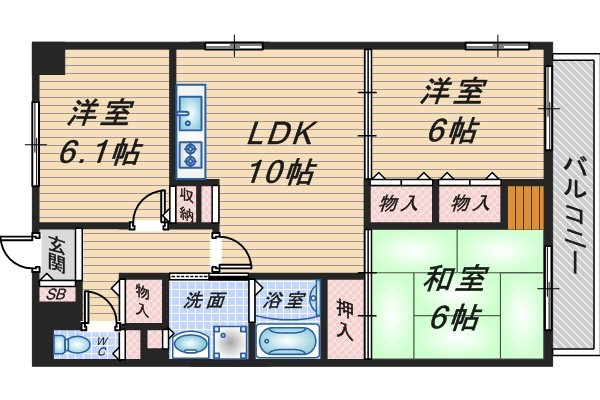 ドミールコートの間取り