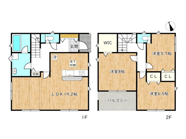 【間取り】 | 姫路市広畑区西蒲田第18／全2棟