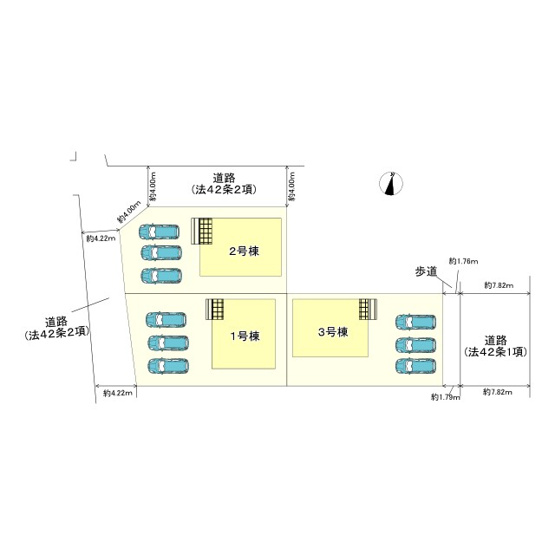 【区画図】 | 揖保郡太子町鵤第６/全３棟